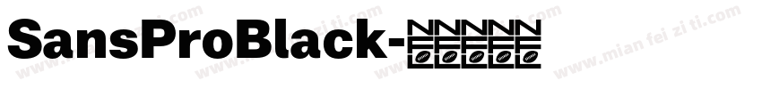SansProBlack字体转换