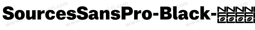 SourcesSansPro-Black字体转换
