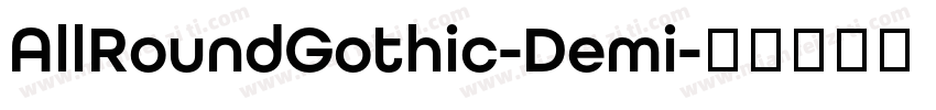 AllRoundGothic-Demi字体转换