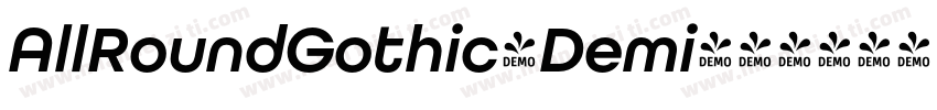 AllRoundGothic-Demi字体转换