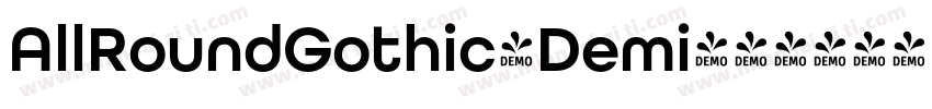 AllRoundGothic-Demi字体转换