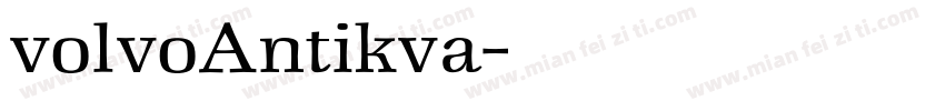 volvoAntikva字体转换