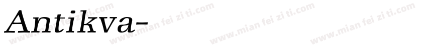 Antikva字体转换