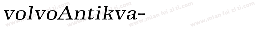 volvoAntikva字体转换