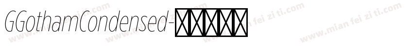 GGothamCondensed字体转换