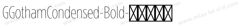 GGothamCondensed-Bold字体转换