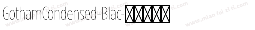 GothamCondensed-Blac字体转换