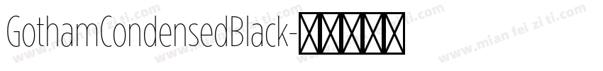 GothamCondensedBlack字体转换