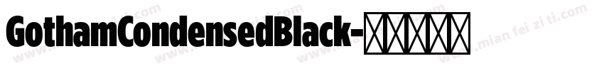 GothamCondensedBlack字体转换