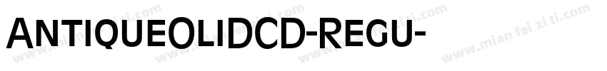 AntiqueOliDCD-Regu字体转换