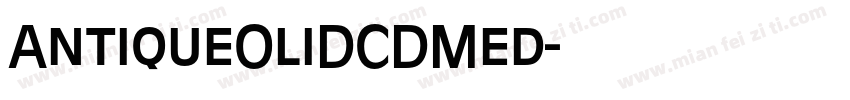 AntiqueOliDCDMed字体转换