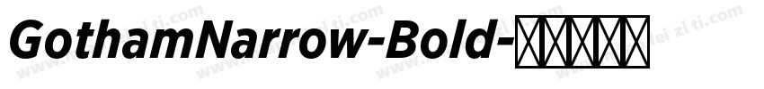 GothamNarrow-Bold字体转换