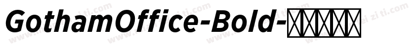 GothamOffice-Bold字体转换