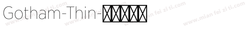 Gotham-Thin字体转换
