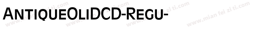 AntiqueOliDCD-Regu字体转换
