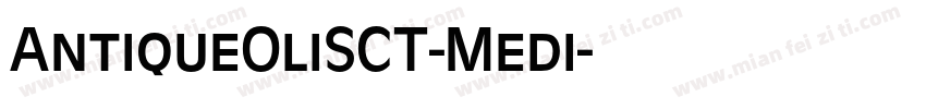 AntiqueOliSCT-Medi字体转换