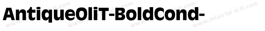 AntiqueOliT-BoldCond字体转换