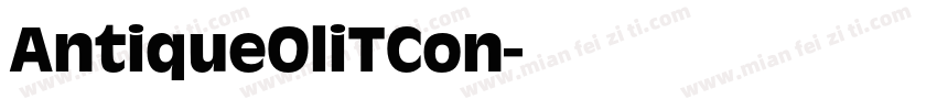 AntiqueOliTCon字体转换
