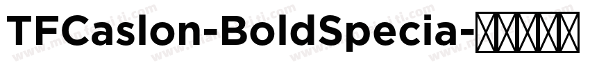 TFCaslon-BoldSpecia字体转换