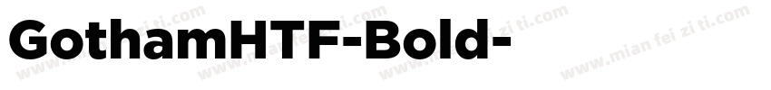 GothamHTF-Bold字体转换