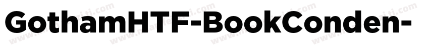 GothamHTF-BookConden字体转换