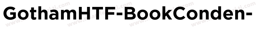 GothamHTF-BookConden字体转换