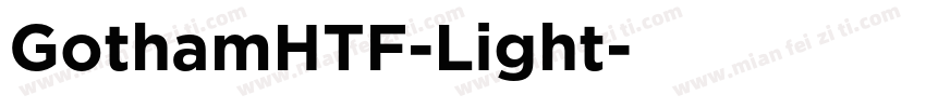 GothamHTF-Light字体转换