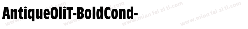 AntiqueOliT-BoldCond字体转换