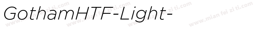 GothamHTF-Light字体转换