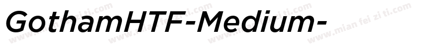 GothamHTF-Medium字体转换