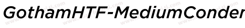 GothamHTF-MediumCondensed字体转换