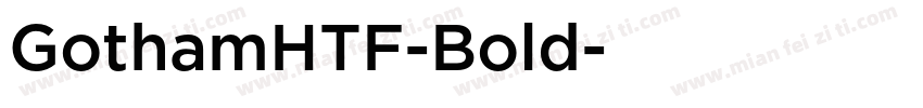 GothamHTF-Bold字体转换