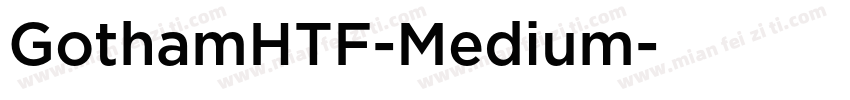 GothamHTF-Medium字体转换