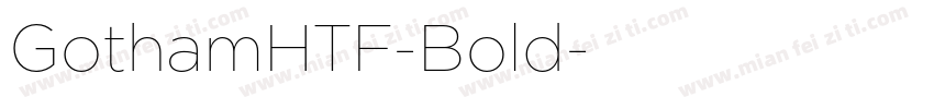 GothamHTF-Bold字体转换