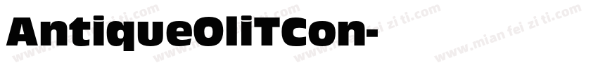 AntiqueOliTCon字体转换