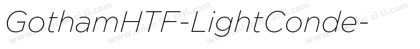 GothamHTF-LightConde字体转换