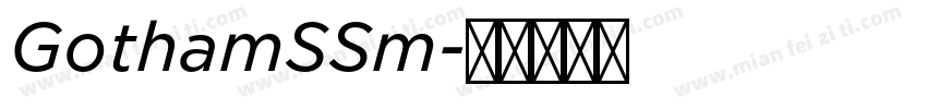 GothamSSm字体转换