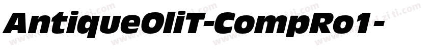 AntiqueOliT-CompRo1字体转换