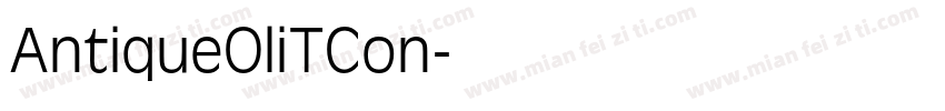 AntiqueOliTCon字体转换