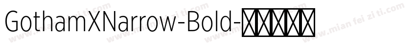 GothamXNarrow-Bold字体转换
