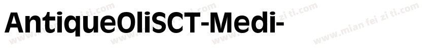 AntiqueOliSCT-Medi字体转换