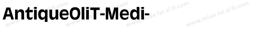 AntiqueOliT-Medi字体转换
