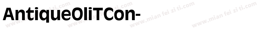 AntiqueOliTCon字体转换