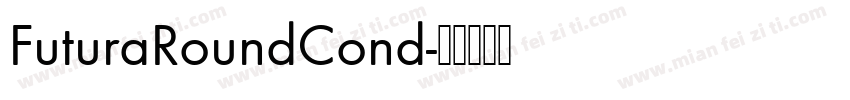 FuturaRoundCond字体转换
