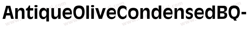 AntiqueOliveCondensedBQ-Bold字体转换