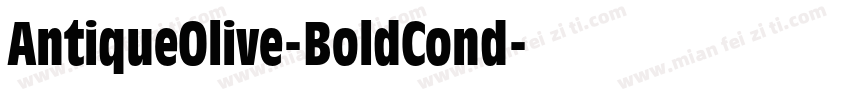 AntiqueOlive-BoldCond字体转换