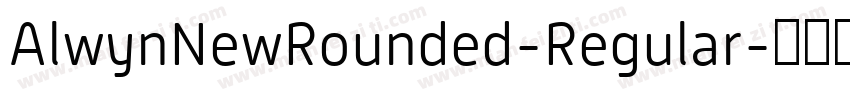 AlwynNewRounded-Regular字体转换