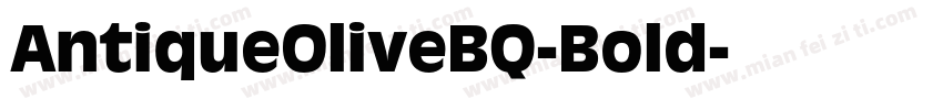 AntiqueOliveBQ-Bold字体转换
