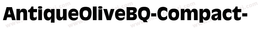 AntiqueOliveBQ-Compact字体转换