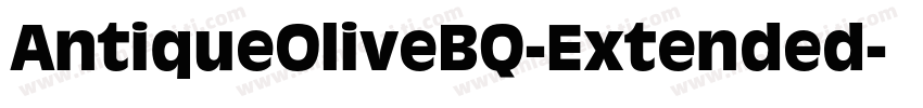 AntiqueOliveBQ-Extended字体转换